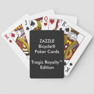 Jeu De Cartes Custom Bicycle® Poker Playing Cards Tragic Royalty