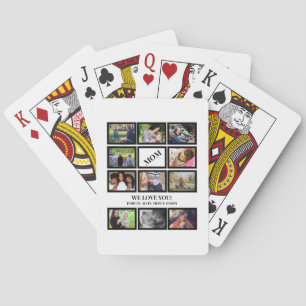 Jeu De Cartes Custom Modern Mom Mothers Day 11 Photo Collage
