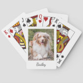 Jeu De Cartes Custom Pet Photo and Name Script (dos)