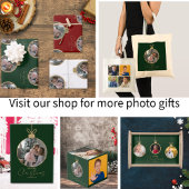 Jeu De Cartes custom photo collage Merry Christmas bauble