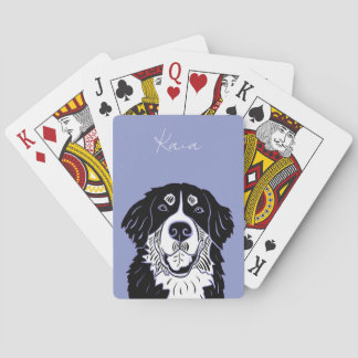 Jeu De Cartes Customizable Bernese Mountain Dog   Poker Cards