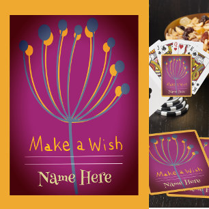 Jeu De Cartes CustomName, Magical 8-thistle Branch, Purple Bkgd