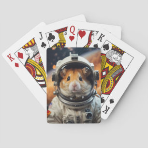 Jeu De Cartes Cute astronaute spatiale Hamster