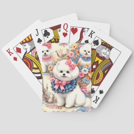 Jeu De Cartes Cute Bichon Frisé (dos)