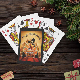 Jeu De Cartes Cute Bon thanksgiving Turquie Amusants Inspirivée