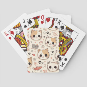Jeu De Cartes Cute Chat simple chaton Motif
