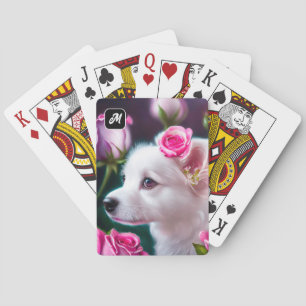 Jeu De Cartes Cute Chien Et Collection Rose
