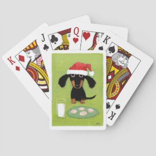 Jeu De Cartes Cute Dachshund Christmas Funny Santa Wiener Dog