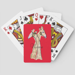 Jeu De Cartes Cute Giraffe Couple Thunder_Cove