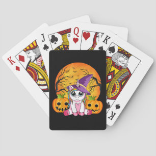 Jeu De Cartes Cute Halloween Girls Witchy Unicorn Halloween
