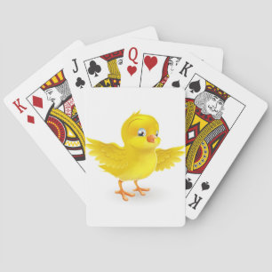 Jeu De Cartes Cute happy little yellow Easter chick