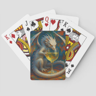 Jeu De Cartes Cute Ivory Dragon & White Wine Fantasy Art
