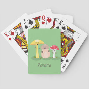 Jeu De Cartes Cute kawaii champignon champignon toadstool