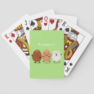 Jeu De Cartes Cute kawaii oeufs humoristique dessin animé