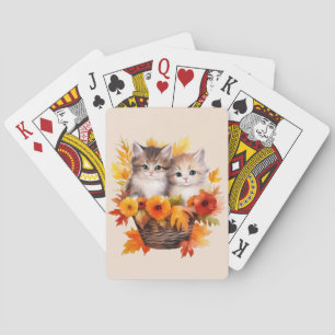Jeu De Cartes Cute Kittens chats personnalisés en panier