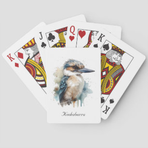 Jeu De Cartes Cute Kookaburra sur une branche, personnalisé
