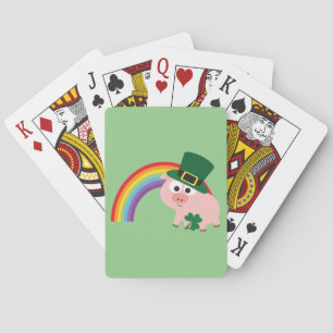 Jeu De Cartes Cute Leprechaun Pig