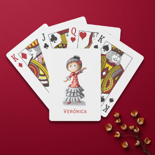 Jeu De Cartes Cute Personalisé Sevillana Danseuse