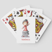 Jeu De Cartes Cute Personalisé Sevillana Danseuse (dos)