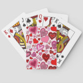 Jeu De Cartes Cute Pink Red Hearts Blush Love Pattern (dos)