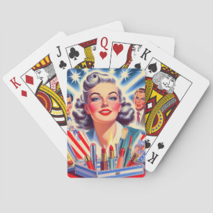 Jeu De Cartes Cute Retro Maquillage Pin Up