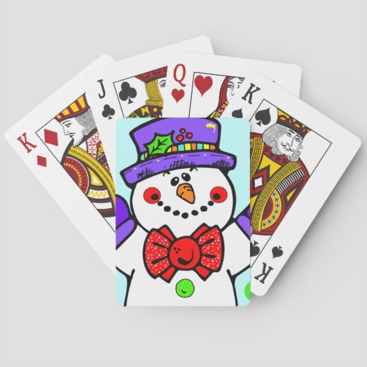 Jeu De Cartes Cute Snowman (dos)
