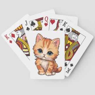 Jeu De Cartes Cute tabby Chat