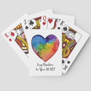 Jeu De Cartes Cute Watercolor Rainbow