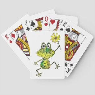 Jeu De Cartes Cute Whimsical Happy Frog