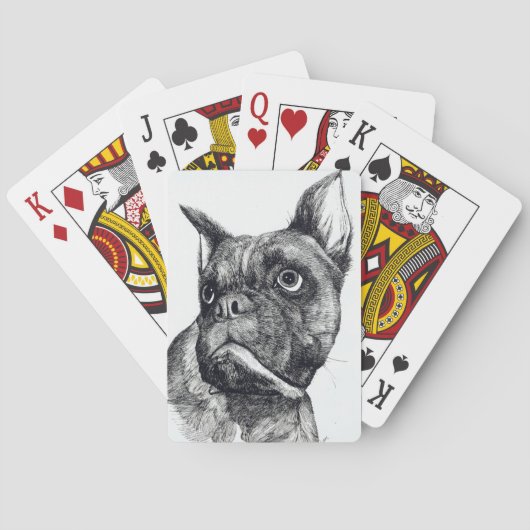 Jeu De Cartes Cutesse de chien de boxe (dos)