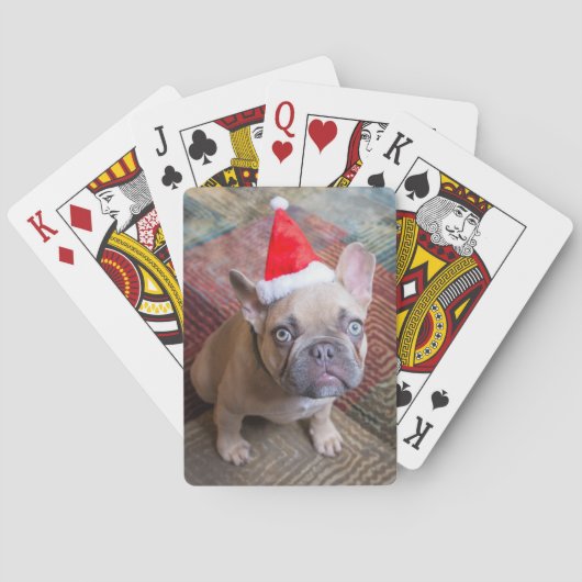 Jeu De Cartes Cutest Baby Animals | French Bulldog Christmas (dos)