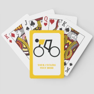 Jeu De Cartes Cycliste à vélo sur mesure