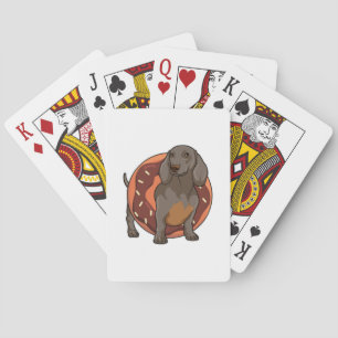Jeu De Cartes Dachshund avec Donut