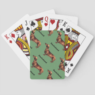 Jeu De Cartes Dachshund Chien Carrelé - Jouer aux cartes