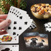 Jeu De Cartes Dachshund Halloween Épouvantable (In Situ)