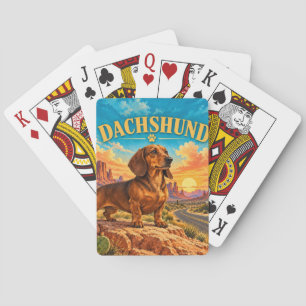 Jeu De Cartes Dachshund, Mosaïque Géométrique