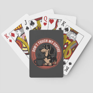 Jeu De Cartes Dachshund Ne Touchez Pas Mon Café