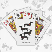 Jeu De Cartes Dachshund Saucisson Chien Red Heart Nom personnali