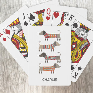 Jeu De Cartes Dachshund Sausage Chien Personnalisé