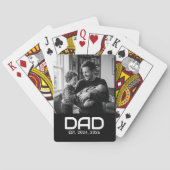 Jeu De Cartes Dad Established Bold Black Photo (dos)