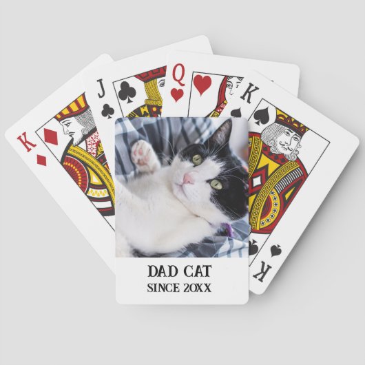 Jeu De Cartes Daddy cat since Photo cute cat (dos)