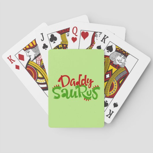 Jeu De Cartes Daddy Saurus Dinosaur (dos)