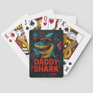 Jeu De Cartes Daddy Shark Fêtes des pères cadeaux