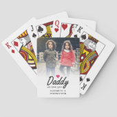 Jeu De Cartes Daddy we love you Script Simple Father Photo (dos)