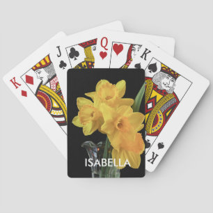 Jeu De Cartes Daffodique Jaune Personnalisée