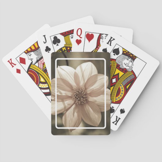 Jeu De Cartes Dahlia ensoleillé (dos)