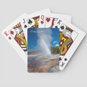 Jeu De Cartes Daisy Geyser Éruption du parc national Yellowstone