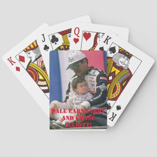 Jeu De Cartes Dale Earnhardt, Chase Elliott Playing cards. (dos)