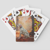 Jeu De Cartes Dalmatien en automne Feuilles automne Inspirer (dos)