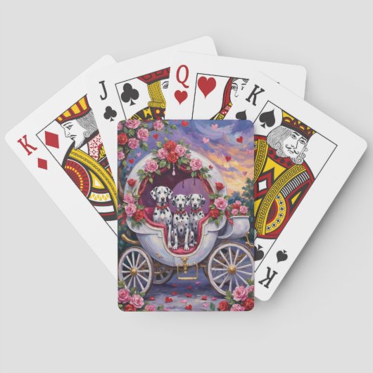 Jeu De Cartes Dalmatien Saint-Valentin (dos)